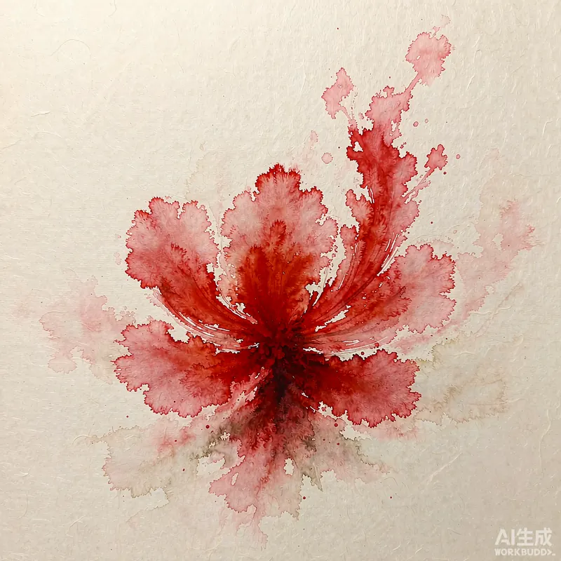 Ink-wash illustration for dreaming of blood